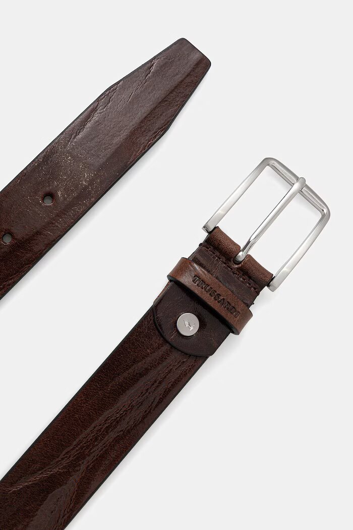 Trussardi Кожен колан мъжки в кафяво B313B000035N
