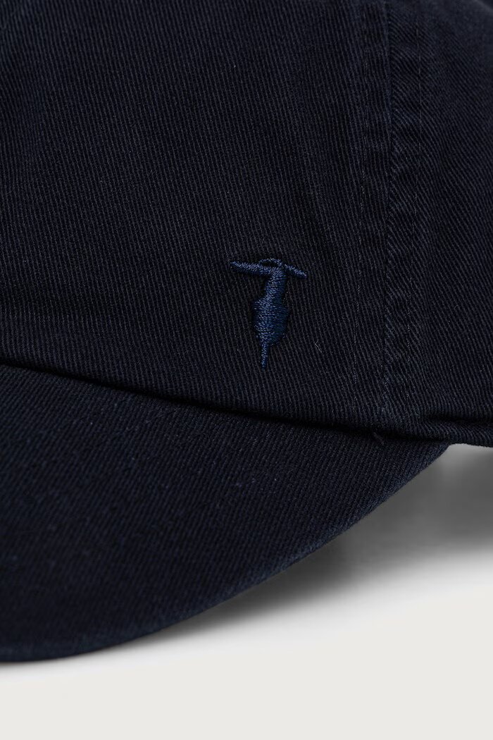 Trussardi шапка с козирка мъжка от памучна материя тъмносиня E079C000022N