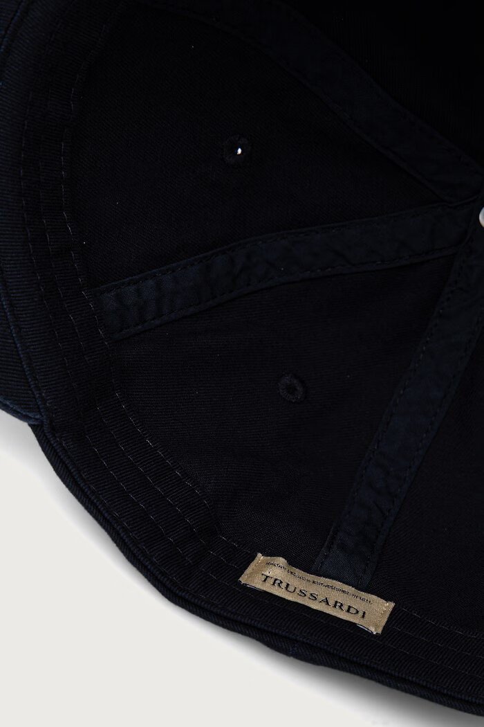 Trussardi шапка с козирка мъжка от памучна материя тъмносиня E079C000022N