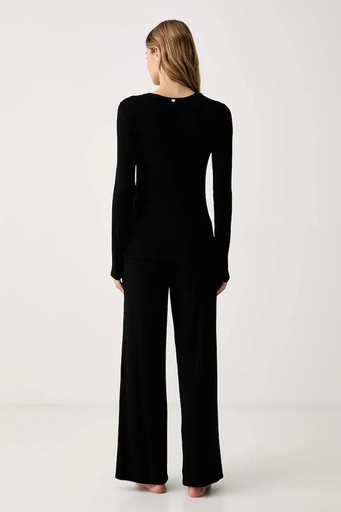 Twinset пижама дамска с лиосел черна 262LI2SAA