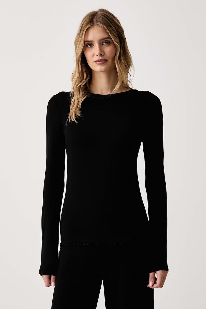 Twinset пижама дамска с лиосел черна 262LI2SAA