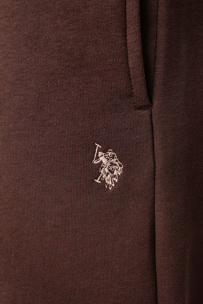 U.S. Polo Assn. спортен панталон мъжки с памук DHM BB кафяв MUP3532