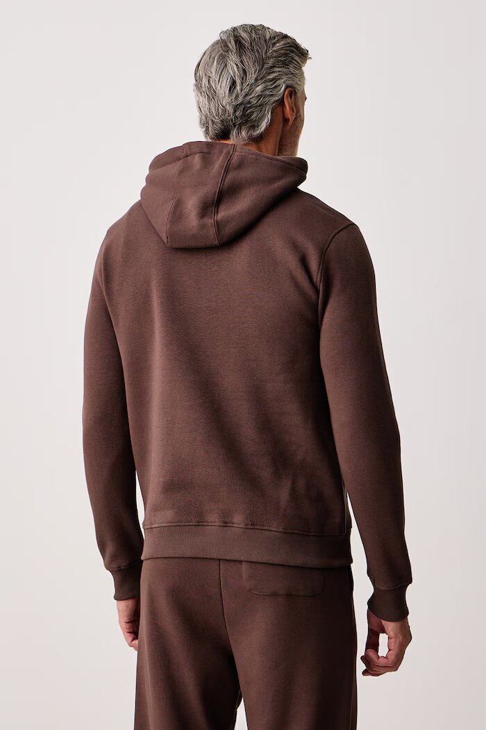 U.S. Polo Assn. суичър с качулка мъжки с памук DHM BB кафяв MUP3529