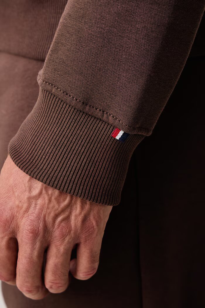 U.S. Polo Assn. суичър с качулка мъжки с памук DHM BB кафяв MUP3529