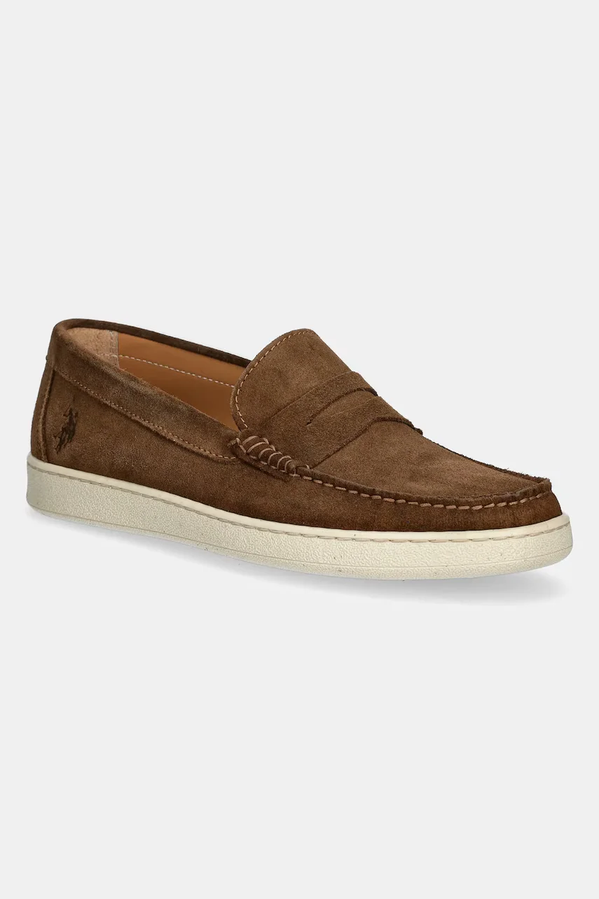 U.S. Polo Assn. Велурени мокасини MIGUEL002M/5S1 MIGUEL