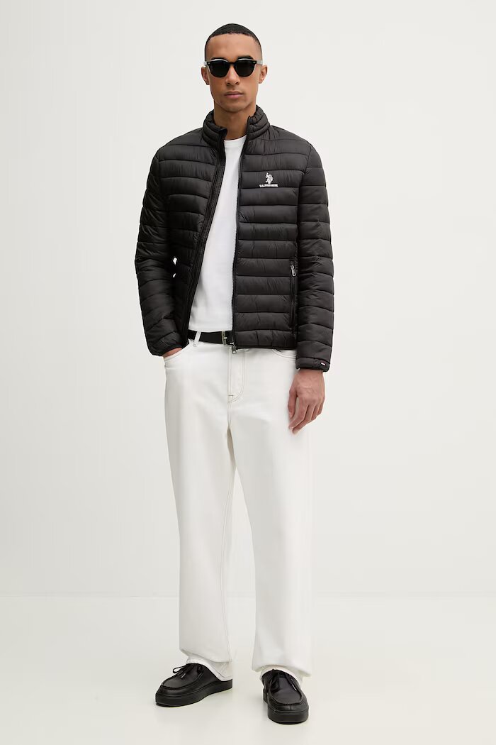 U.S. Polo Assn. яке мъжко LIGHTWEIGHT BOUND QUILTED черно MUP3905