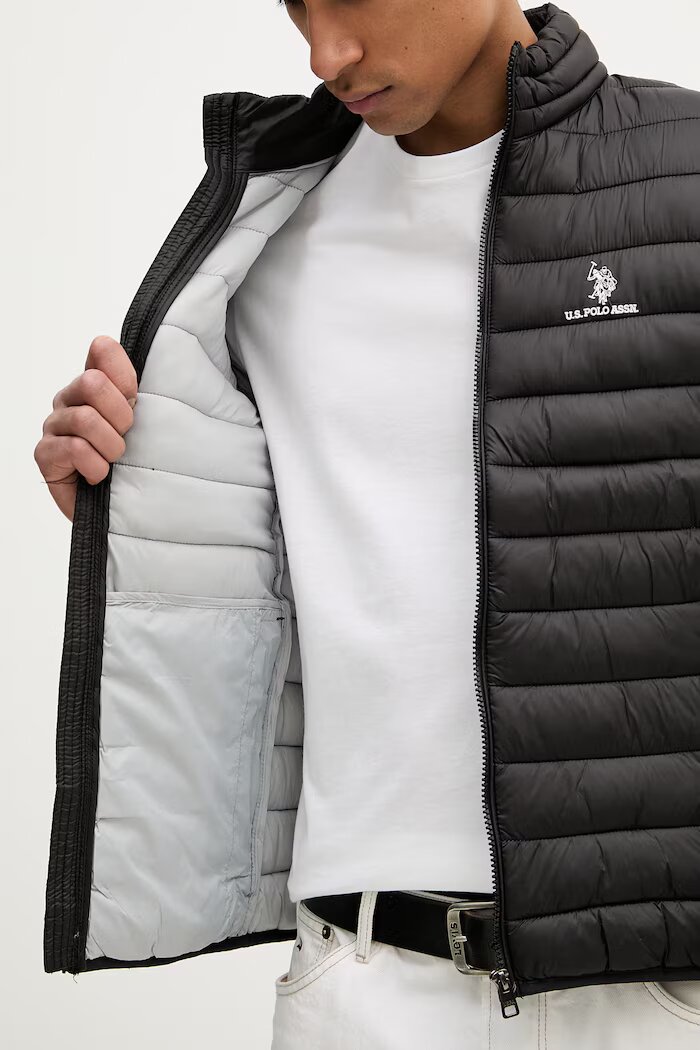 U.S. Polo Assn. яке мъжко LIGHTWEIGHT BOUND QUILTED черно MUP3905