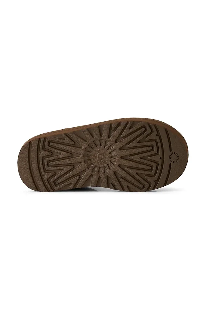 Ugg апески за деца от велур CLASSIC ULTRA MINPLATFORM кафяви 1157791K