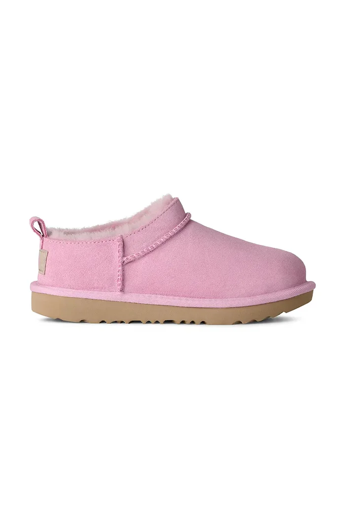 Ugg апрески за деца от велур CLASSIC MICRO розови 1174410K