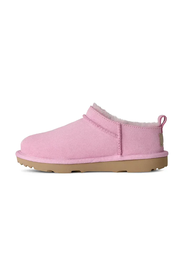 Ugg апрески за деца от велур CLASSIC MICRO розови 1174410K