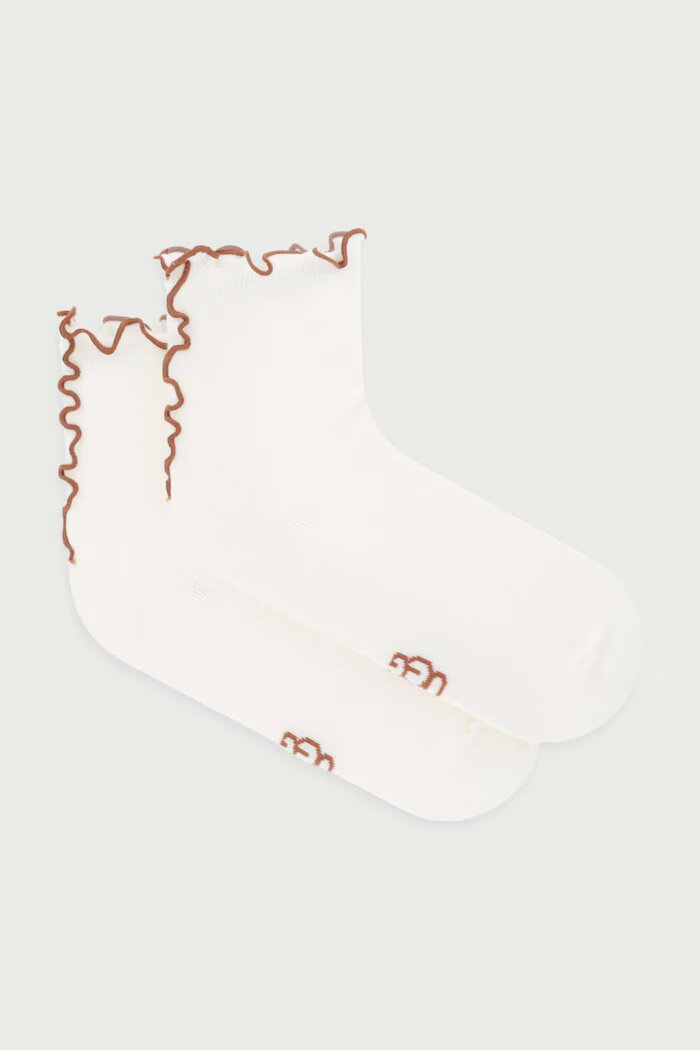 Ugg чорапи дамски с памук KARSYN бежови 1175251