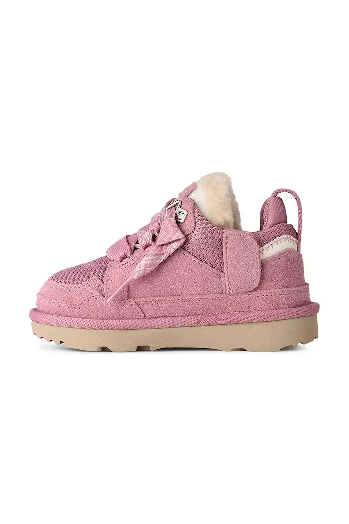 Ugg LOWMEL маратонки за деца от велур розови 1152410T