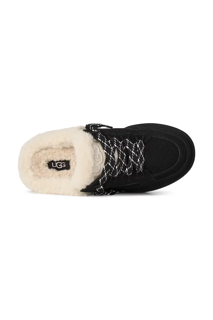 Ugg маратонки дамски от велур W Lowmel Mule черни 1180313.BLK
