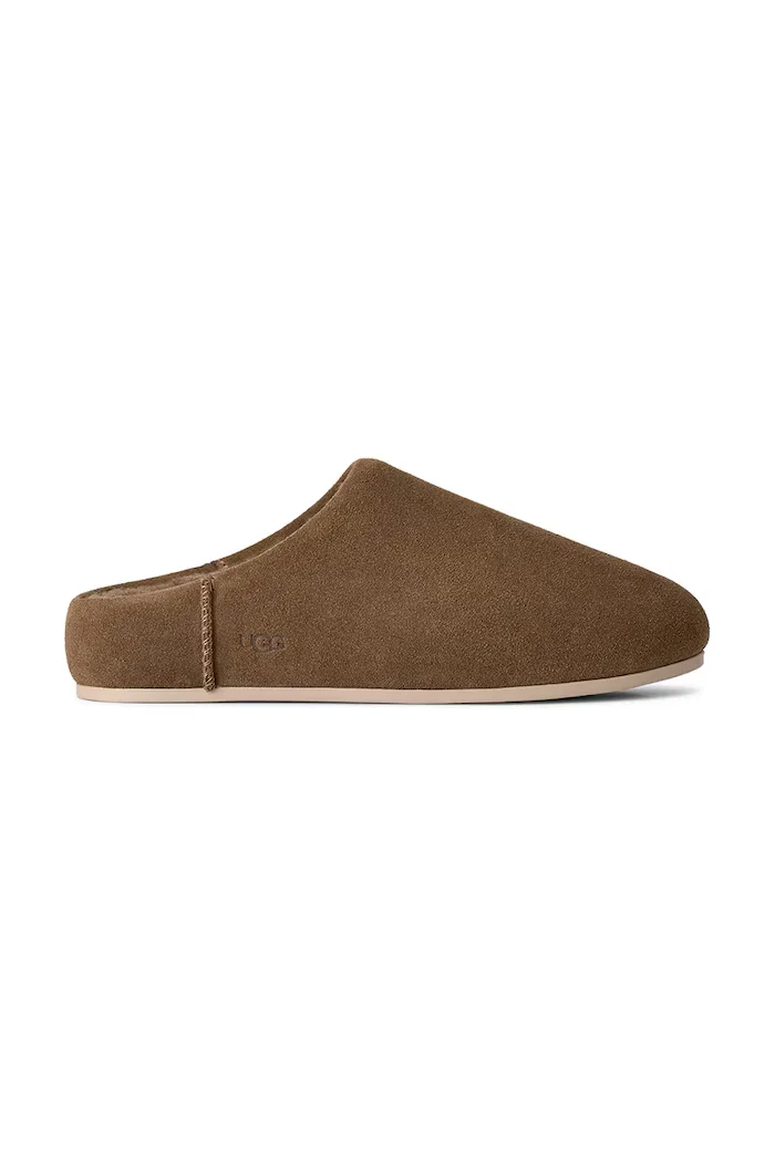 Ugg пантофи дамски от велур W Elea Slip-On кафяви 1171390.LBNZ