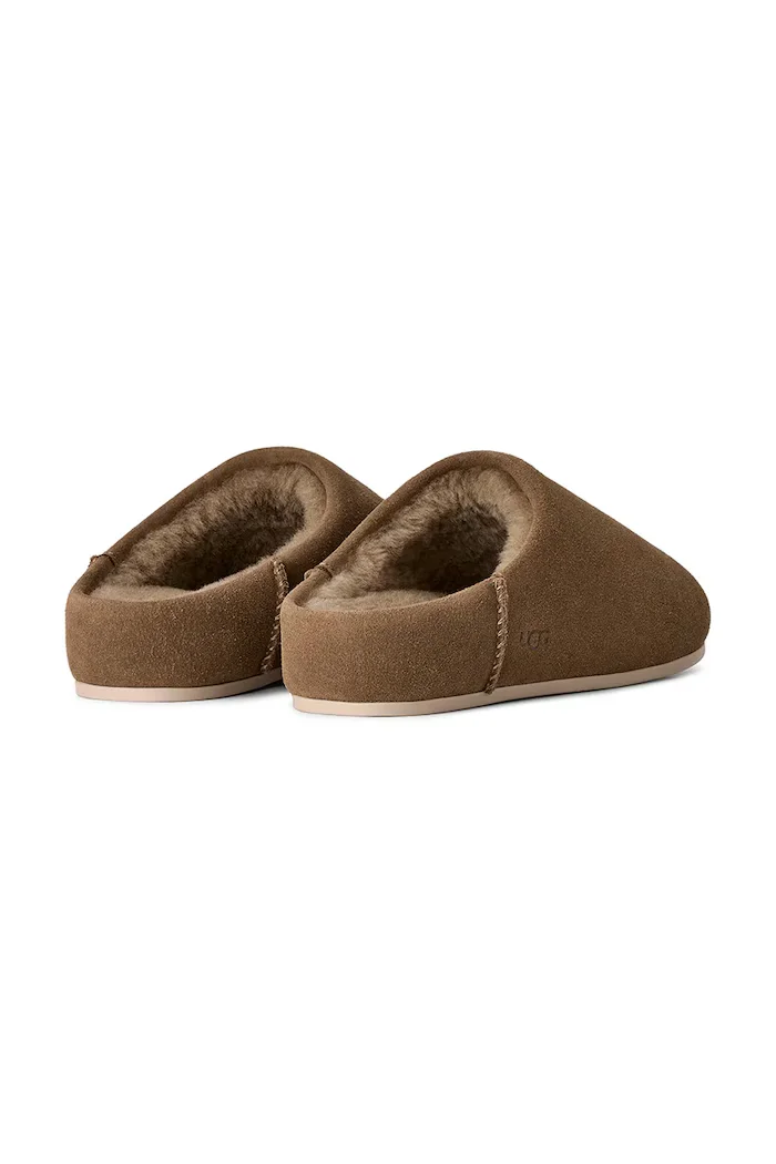 Ugg пантофи дамски от велур W Elea Slip-On кафяви 1171390.LBNZ