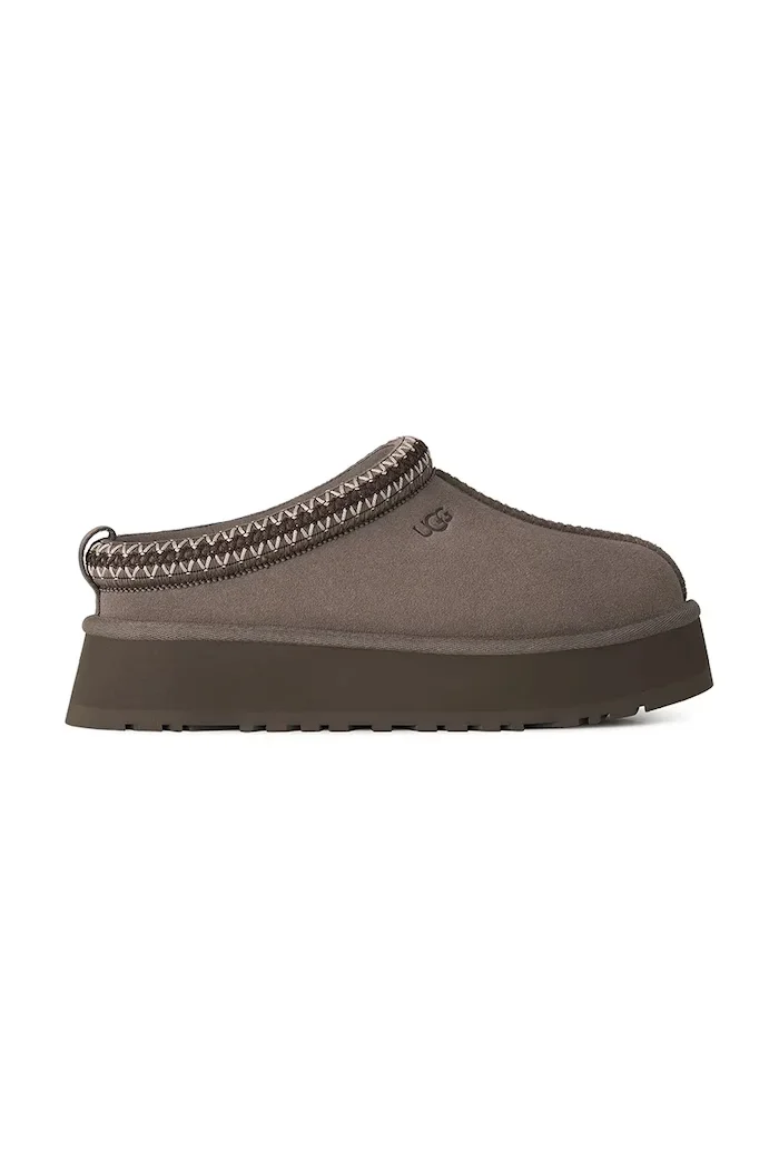 Ugg пантофи дамски от велур W Tazz II кафяви 1174471.DMJ
