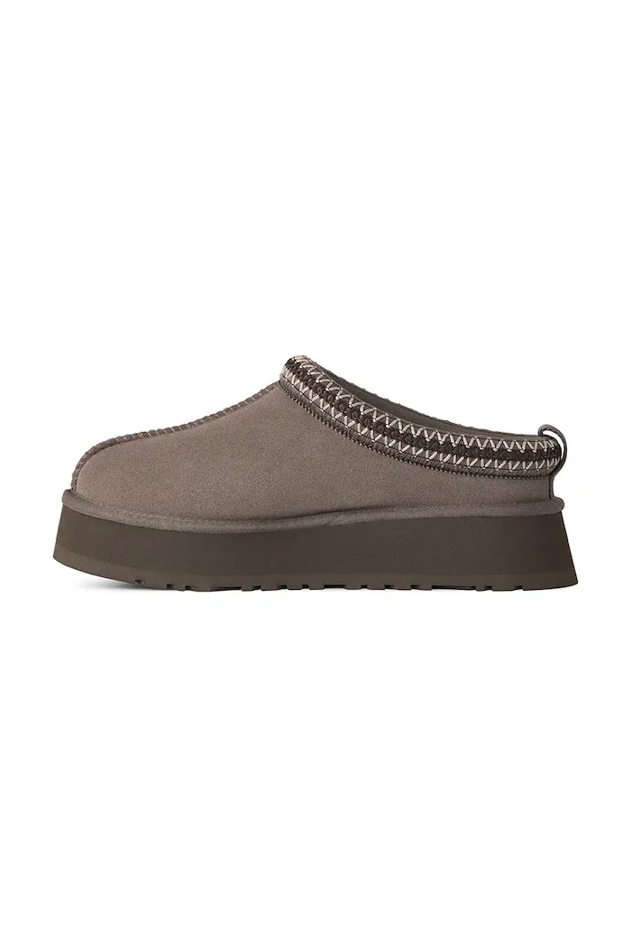 Ugg пантофи дамски от велур W Tazz II кафяви 1174471.DMJ