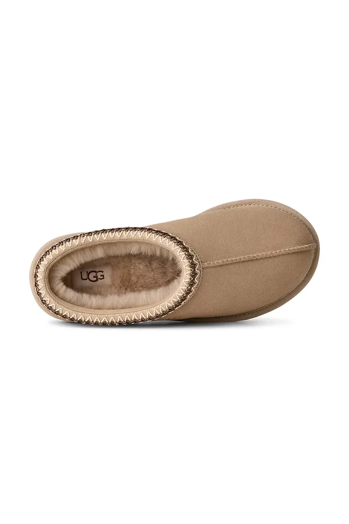 Ugg пантофи мъжки от велур W Tasman II бежови 1174470.MNL
