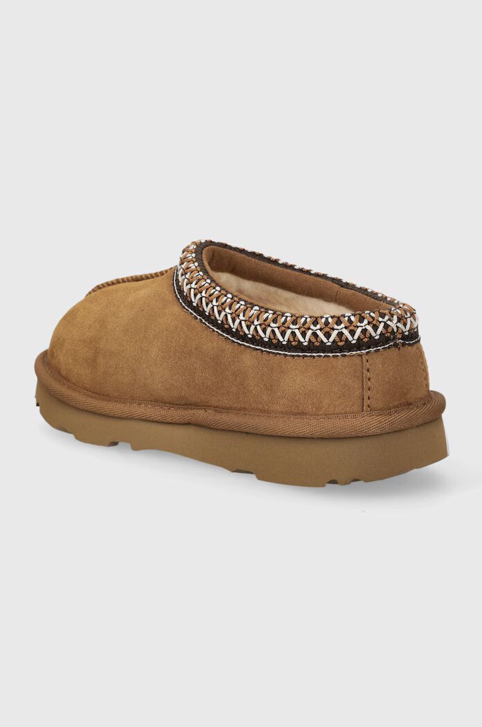 Ugg пантофи за деца от велур T TASMAN II бежови 1019066T