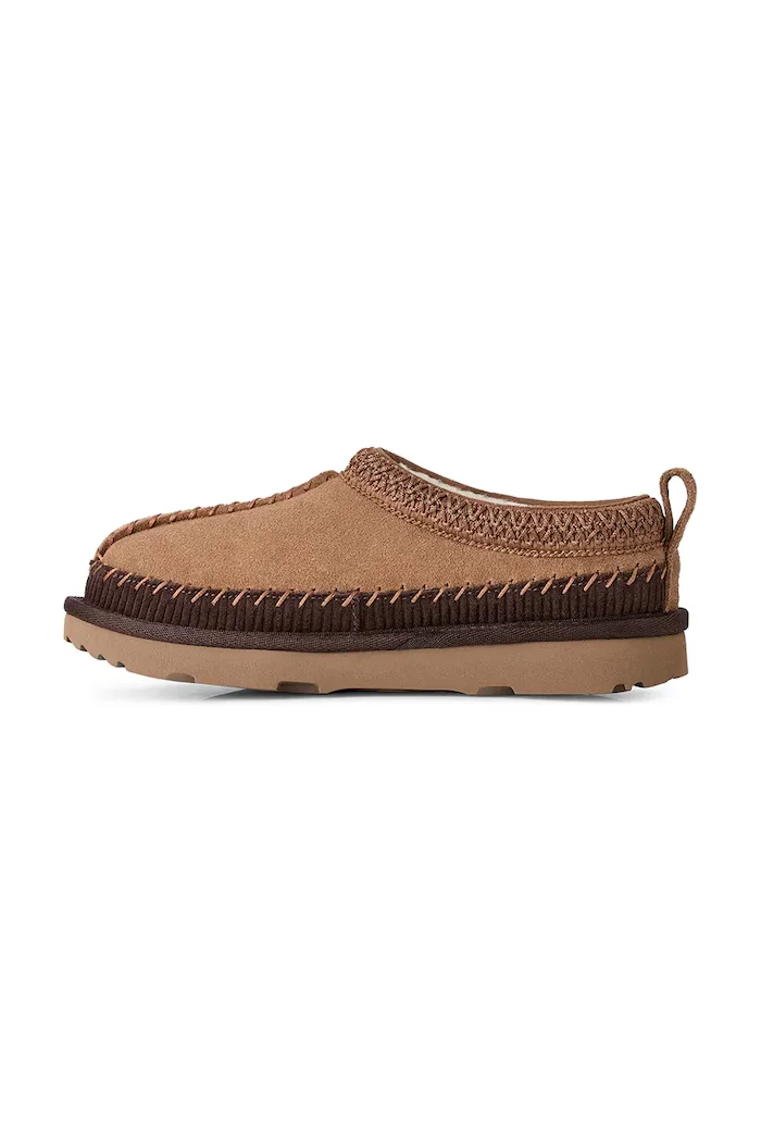 Ugg пантофи за деца от велур TASMAN IHERITAGE кафяви 1184431K