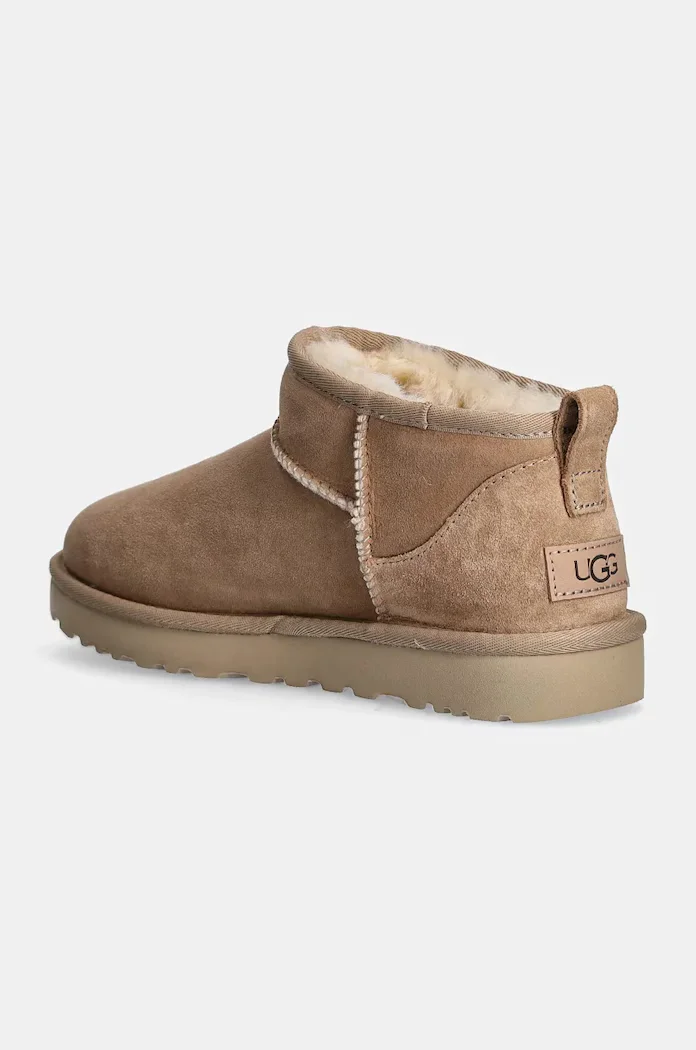 Ugg Велурени апрески Classic Ultra Mini W Classic Ultra Mini в кафяво 1116109.SAN