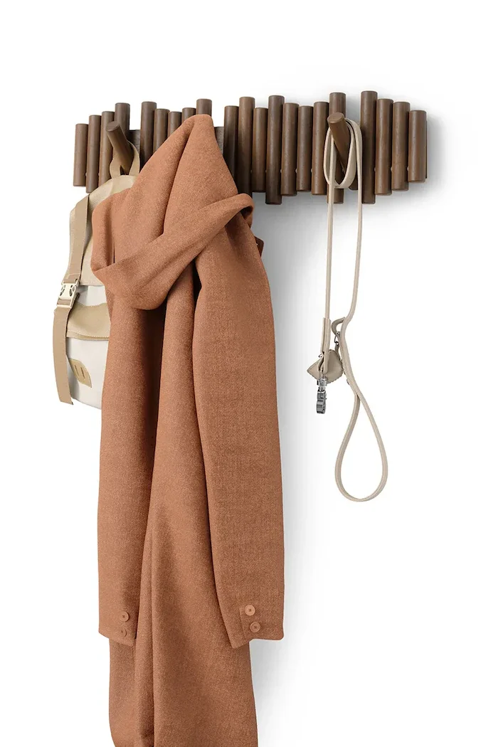 Umbra Закачалка за стена Picket Rail Hook 61 x 4 x 17 cm в кафяво