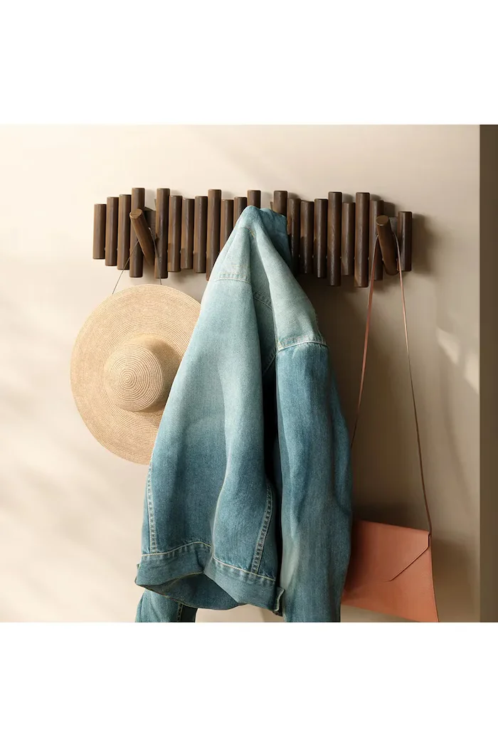 Umbra Закачалка за стена Picket Rail Hook 61 x 4 x 17 cm в кафяво
