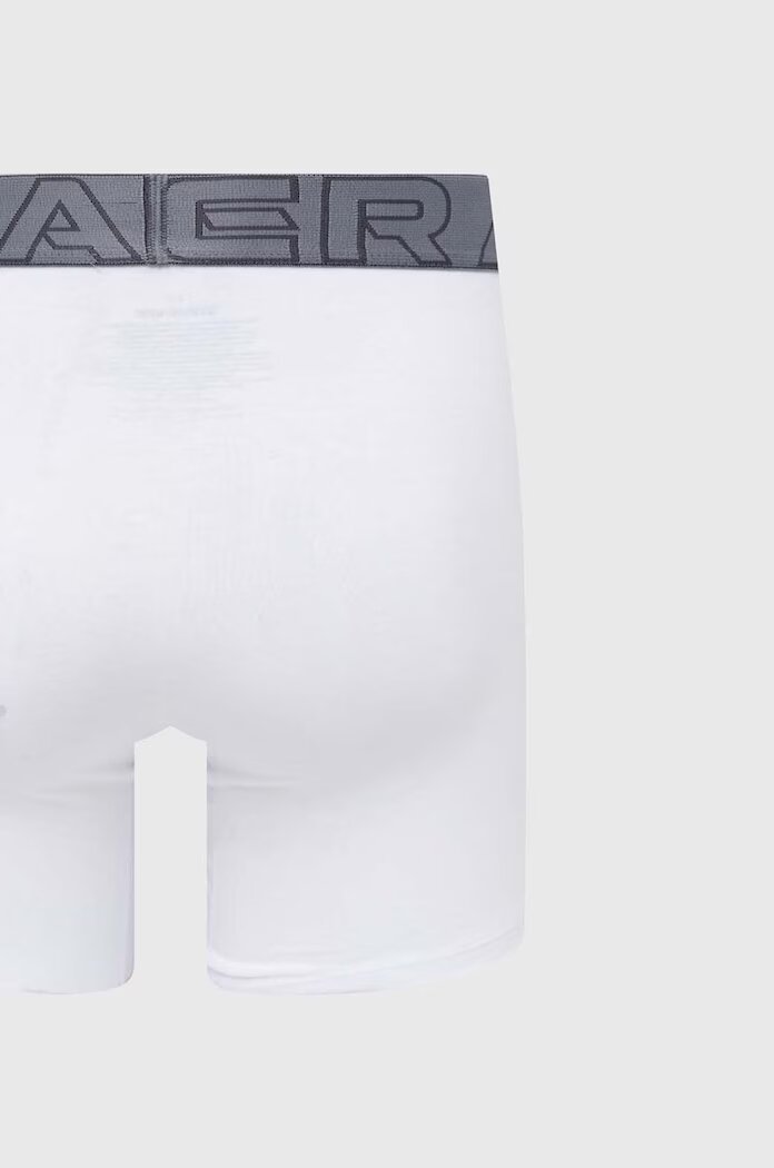 Under Armour боксерки мъжки 93 Perf Cotton 6in 3 броя бели 25UUSHJ093