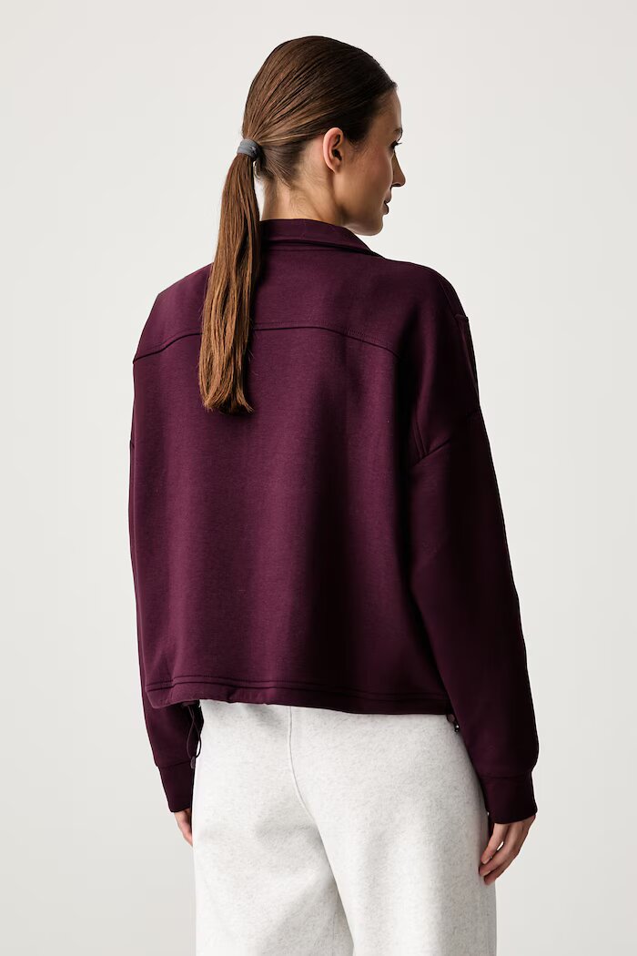 Under Armour суичър дамски с памук Unstoppable бордо 6013519