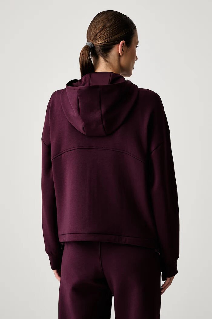 Under Armour суичър с качулка дамски Unstoppable бордо 6013520