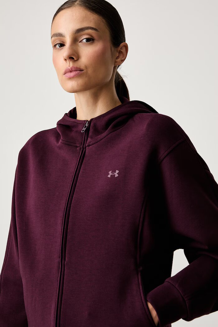 Under Armour суичър с качулка дамски Unstoppable бордо 6013520