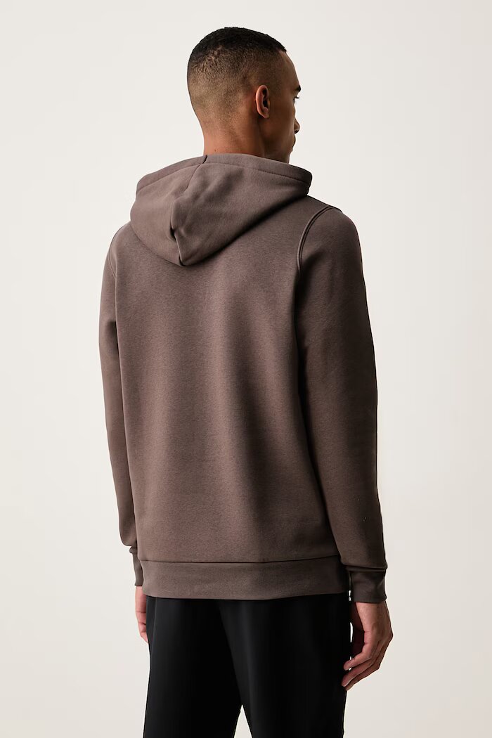 Under Armour суичър с качулка мъжки с памук Essential Fleece кафяв 1373880.201