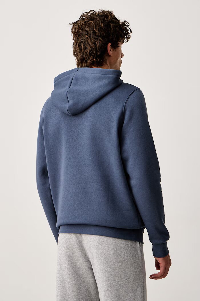 Under Armour суичър с качулка мъжки с памук Essential Fleece син 1373880.044