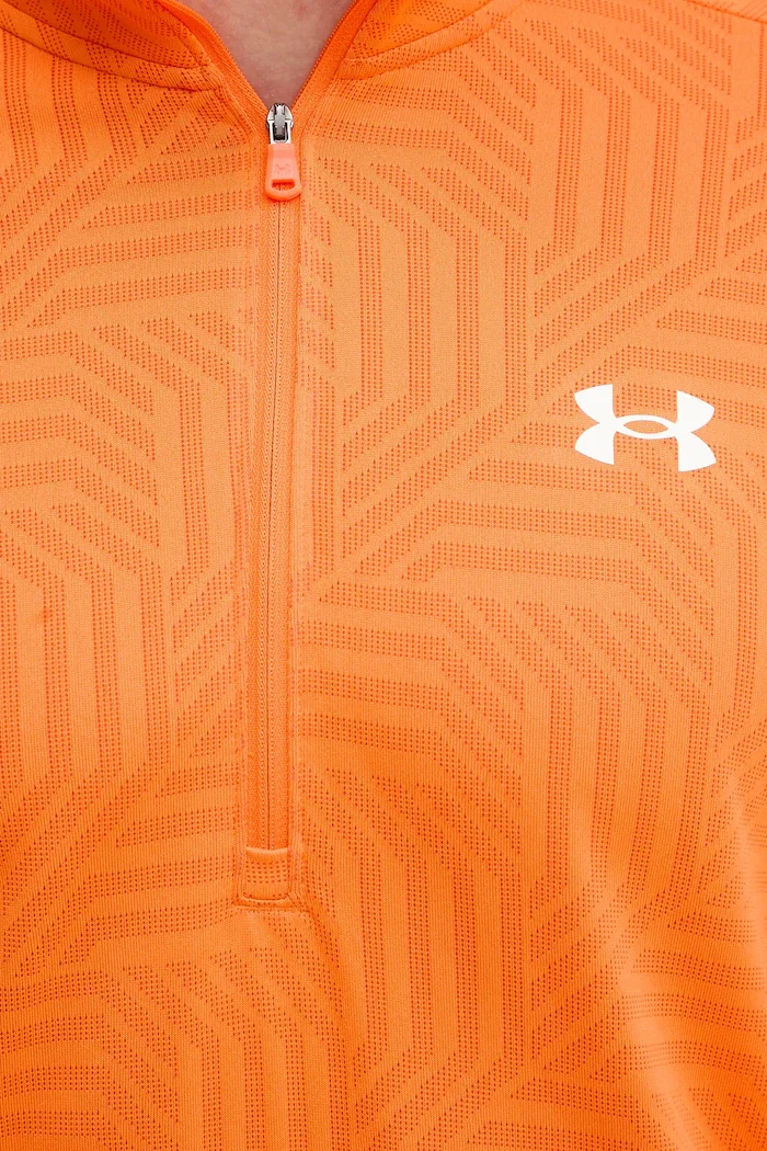 Under Armour Суичър за трениране UA Tech Geotessa в оранжево с десен 1385260