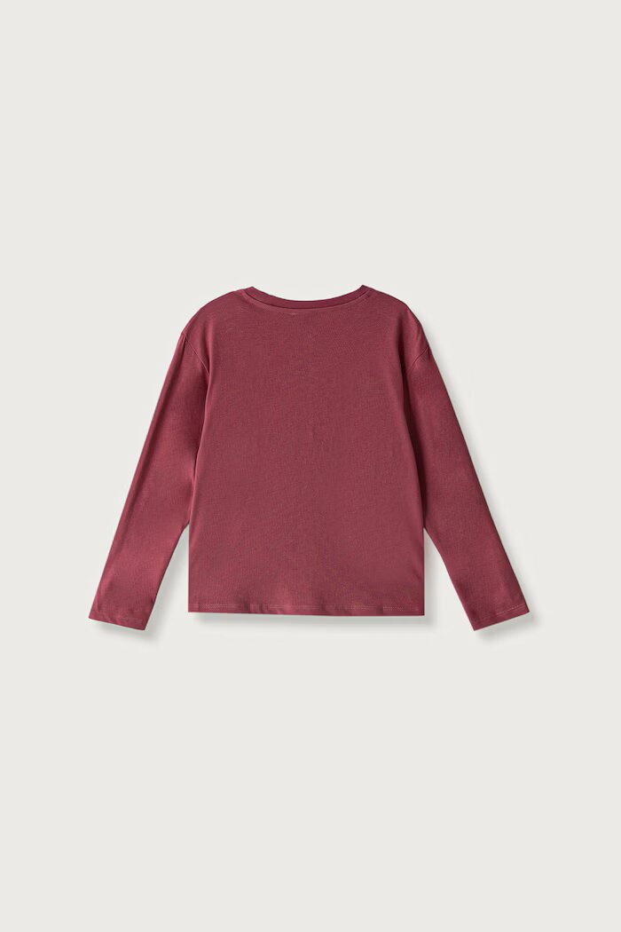 United Colors of Benetton блуза с дълги ръкави за деца от памук розова 3ATNG10NN