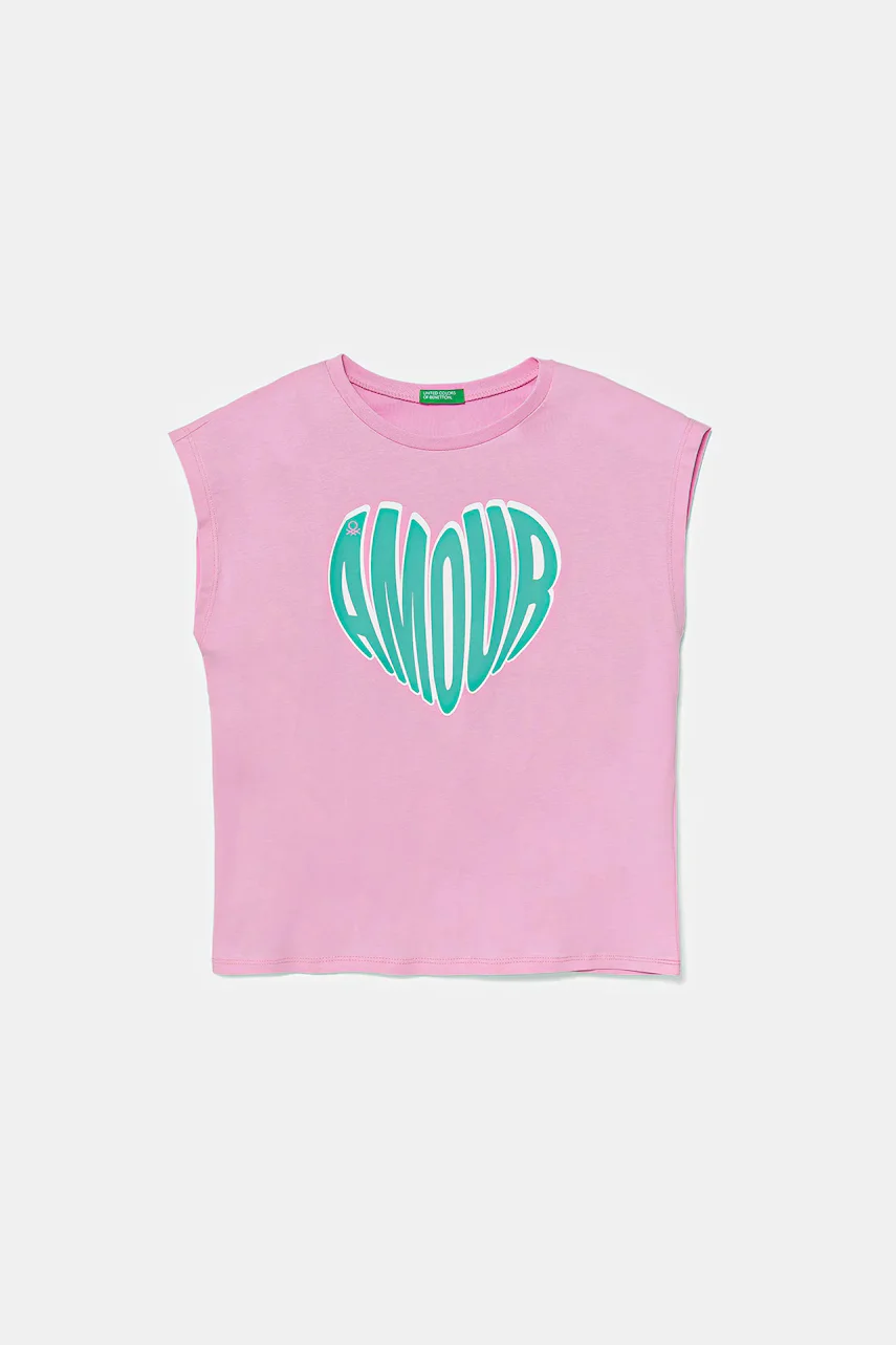 United Colors of Benetton Детска памучна тениска