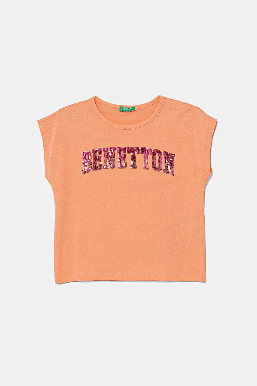 United Colors of Benetton Детска памучна тениска