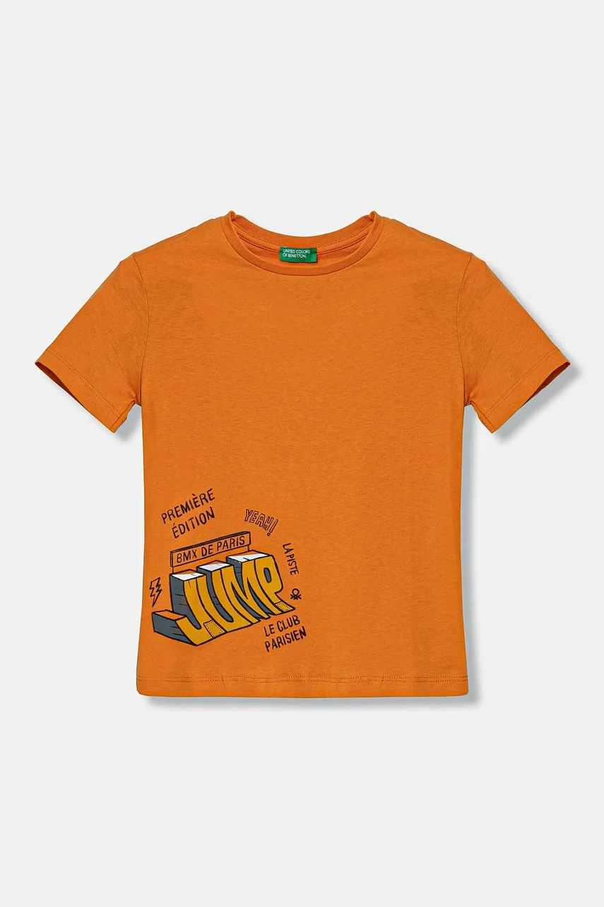 United Colors of Benetton Детска памучна тениска