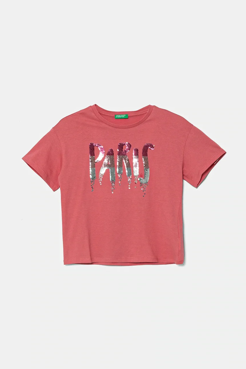 United Colors of Benetton Детска памучна тениска