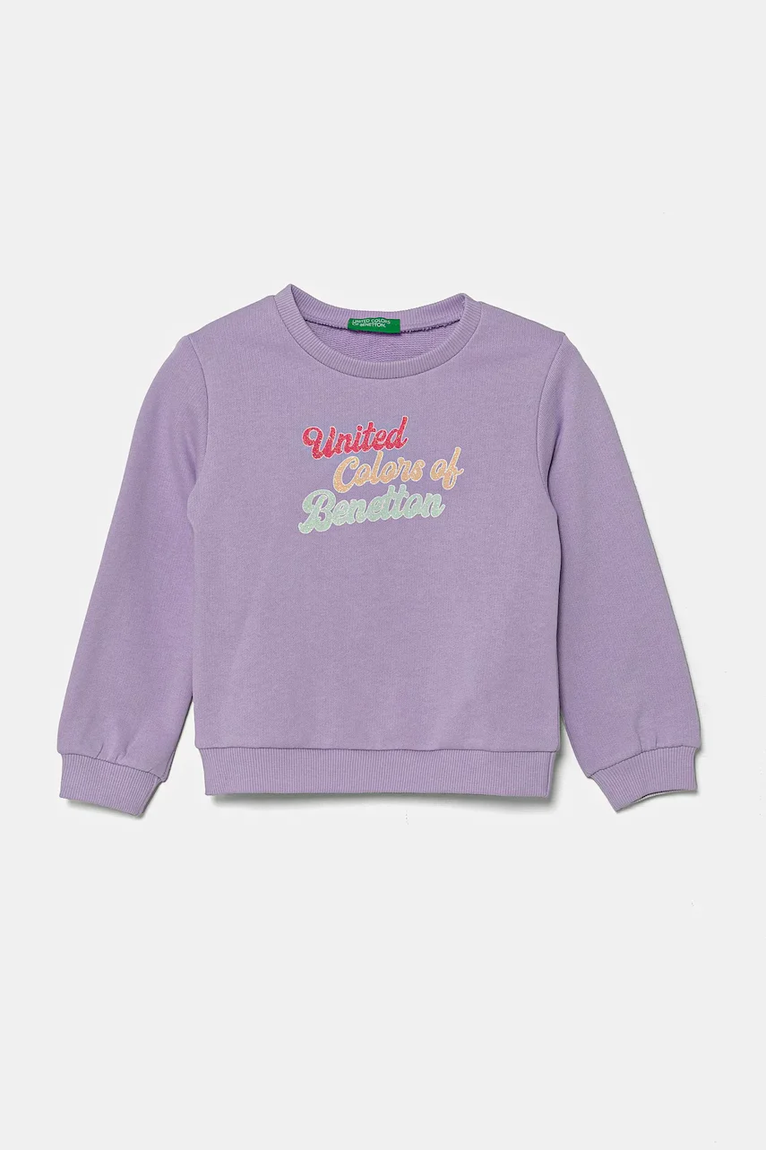 United Colors of Benetton Детски памучен суичър