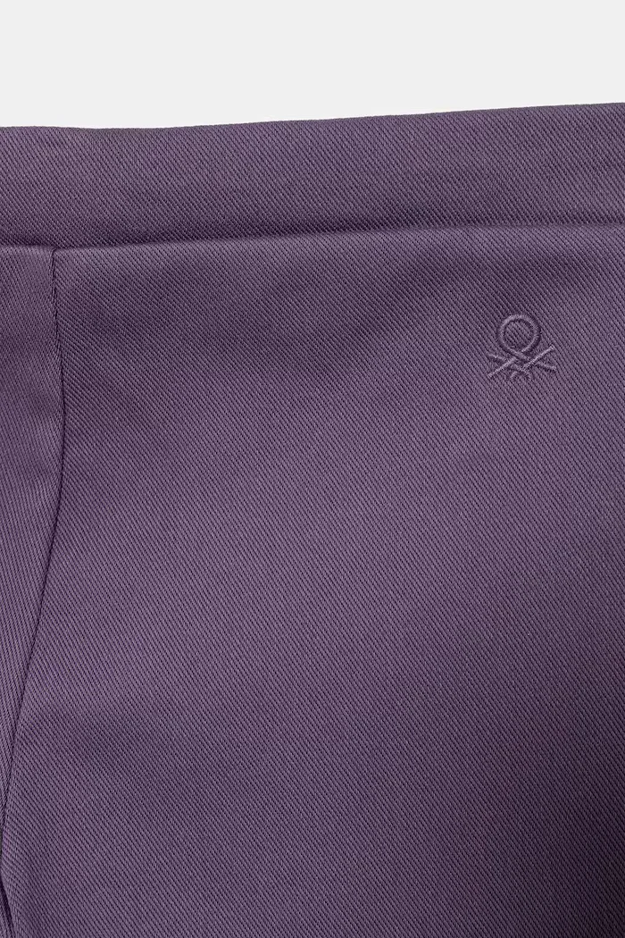United Colors of Benetton Детски спортен панталон в лилаво с изчистен дизайн 46D6GF02M