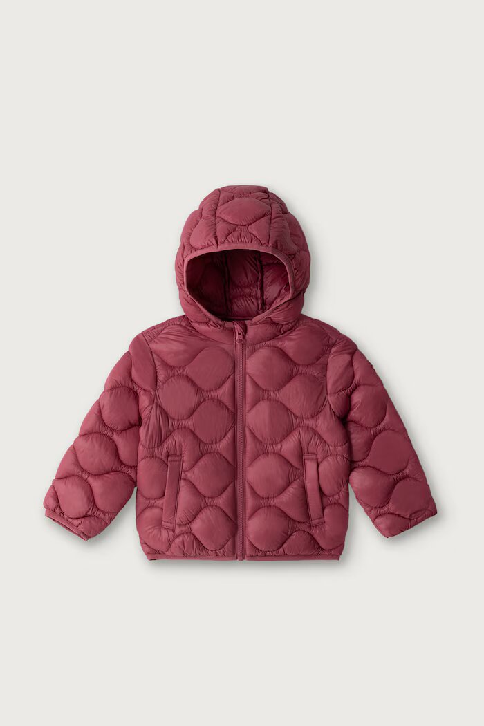 United Colors of Benetton капитонирано яке за деца розово 21INGN04M