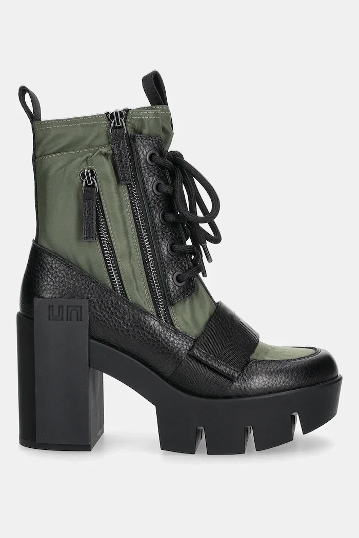 United Nude Боти Grip Combat Mid в зелено с дебел ток 10962904165