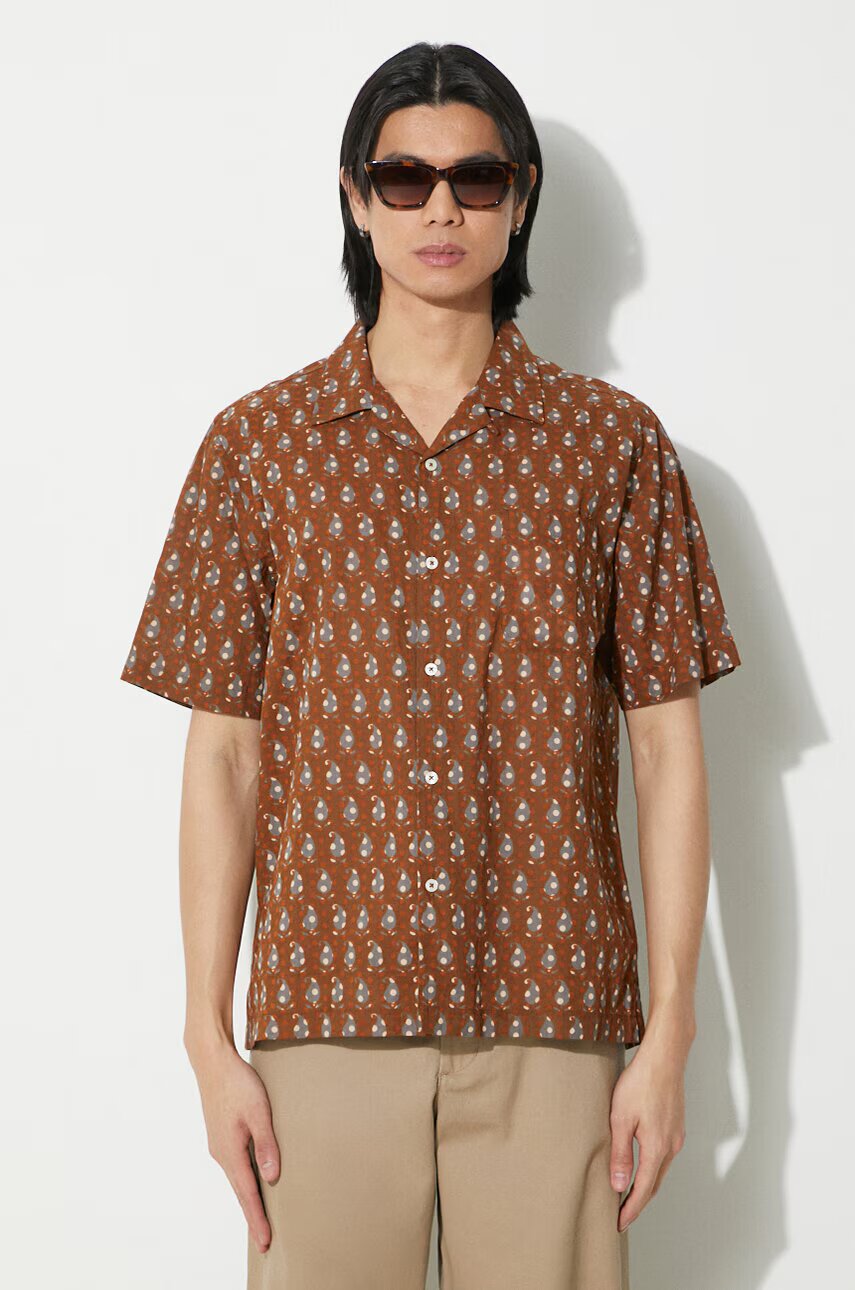 Universal Works Памучна риза Road Shirt