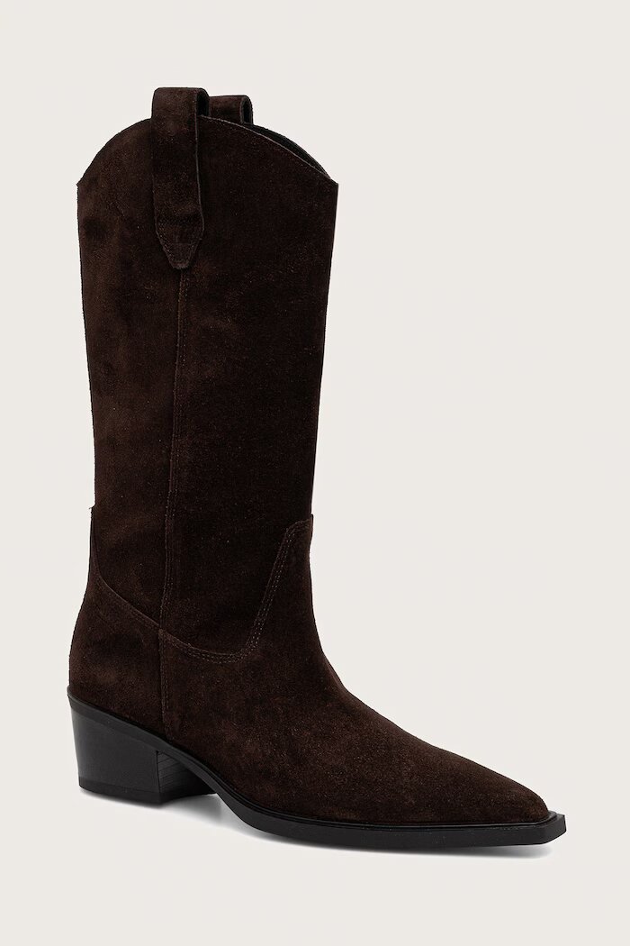 Vagabond Shoemakers каубойски ботуши дамски от велур KELSEY кафяви 6110-040-31