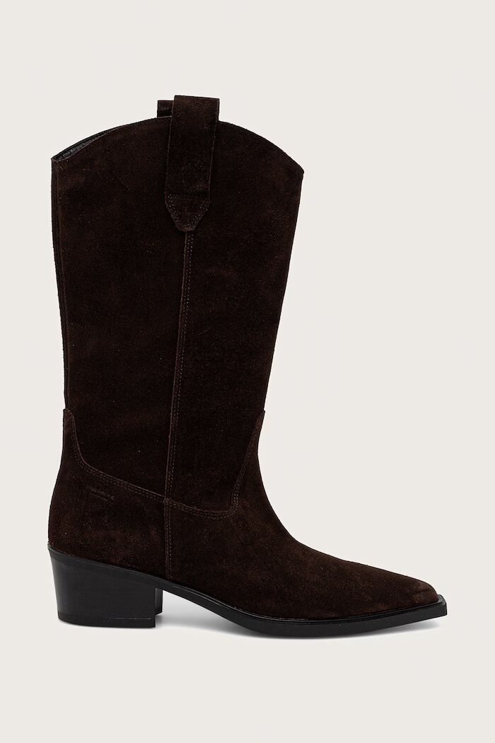 Vagabond Shoemakers каубойски ботуши дамски от велур KELSEY кафяви 6110-040-31