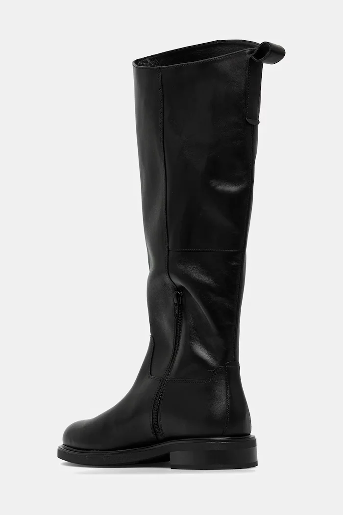 Vagabond Shoemakers Кожени ботуши FREYA в черно с равна подметка 6006-001-20