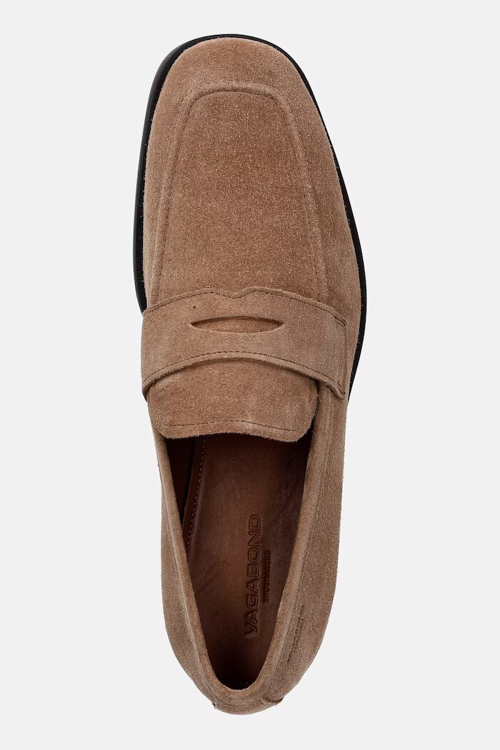 Vagabond Shoemakers мокасини мъжки от велур TROY бежови 5973-140-08