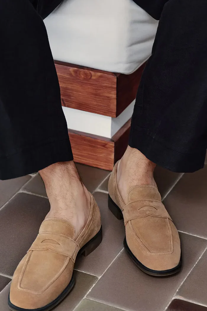 Vagabond Shoemakers мокасини мъжки от велур TROY бежови 5973-140-08