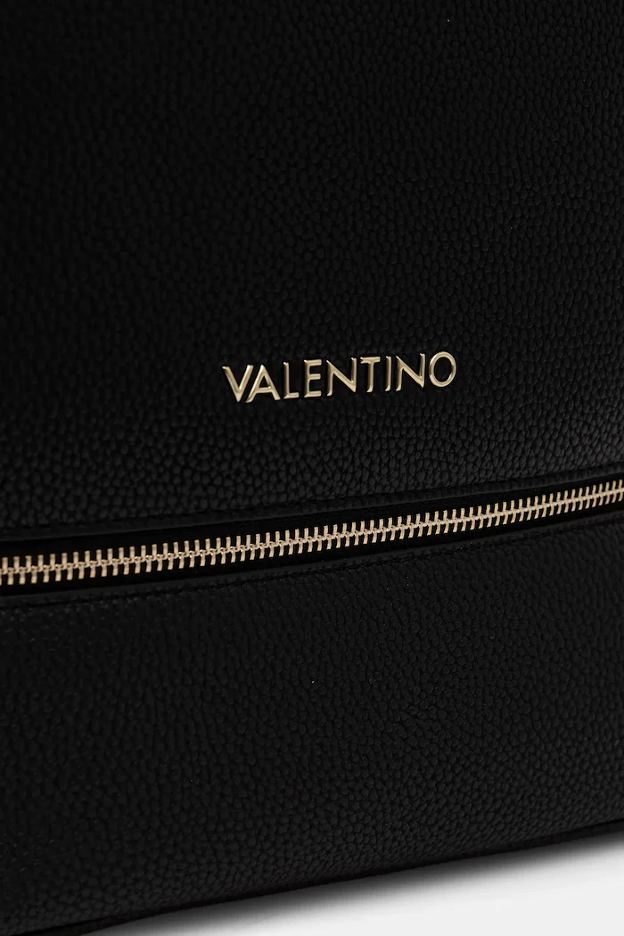 Valentino Bags Раница дамска в черно голям размер с изчистен дизайн VBS7LX02